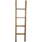 Ekena Millwork 15"W x 60"H x 3 1/2"D Vintage Farmhouse 4 Rung Ladder, Barnwood Decor Collection, Weathered Brown DECR015X060X04LDRBR - alternate 3